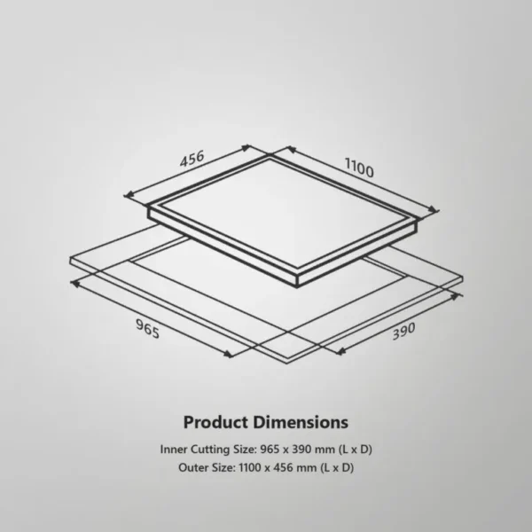 MARMOR 1104- 4 Burner Built-in Hob with High Efficiency Burners, Full Flame Failure Device - Image 7