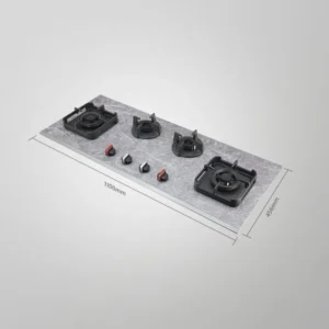 MARMOR 1104- 4 Burner Built-in Hob with High Efficiency Burners, Full Flame Failure Device