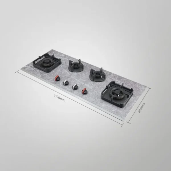 MARMOR 1104- 4 Burner Built-in Hob with High Efficiency Burners, Full Flame Failure Device